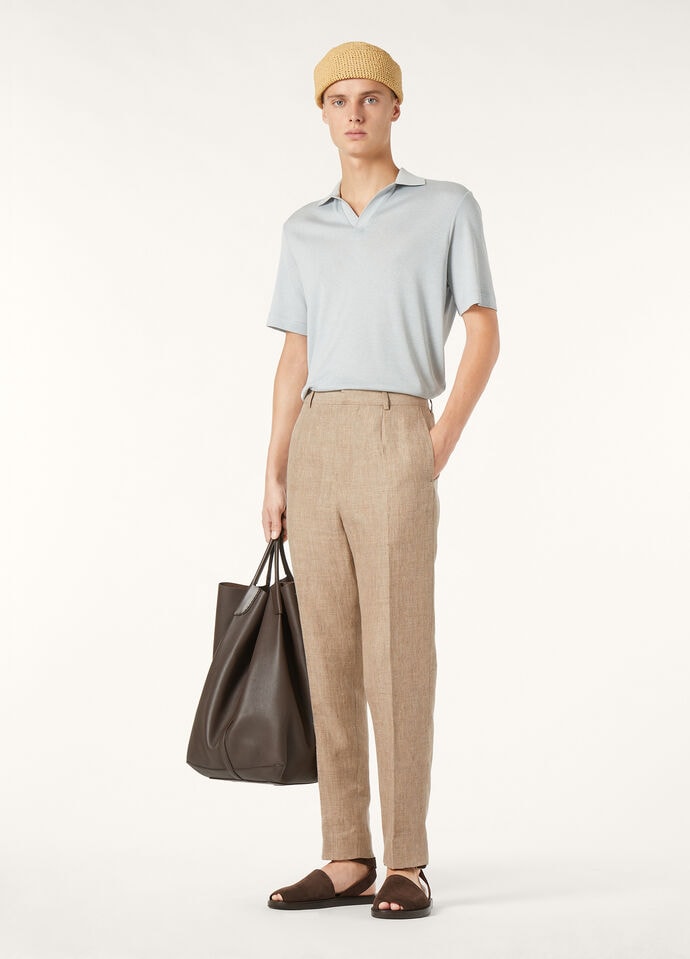 MAZZORBO POLO BUTTONLESS SILK COTTON RIB_FAO2775_60KS_1