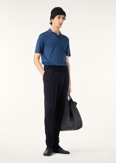 MAZZORBO POLO BUTTONLESS SILK COTTON RIB