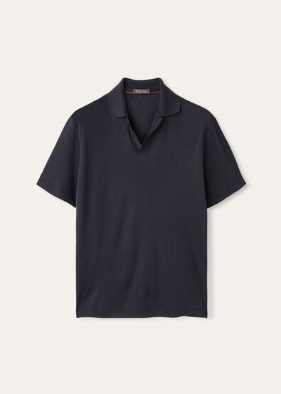 VALPIANA POLO SILK COTTON RIB