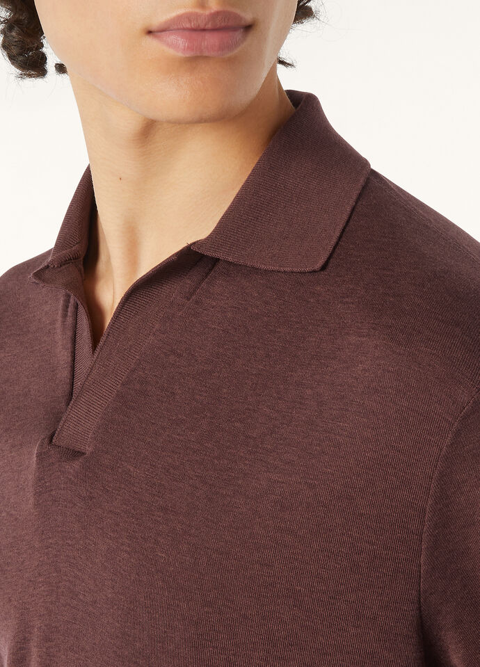 MAZZORBO POLO BUTTONLESS SILK COTTON RIB_FAO2775_H0V3_2