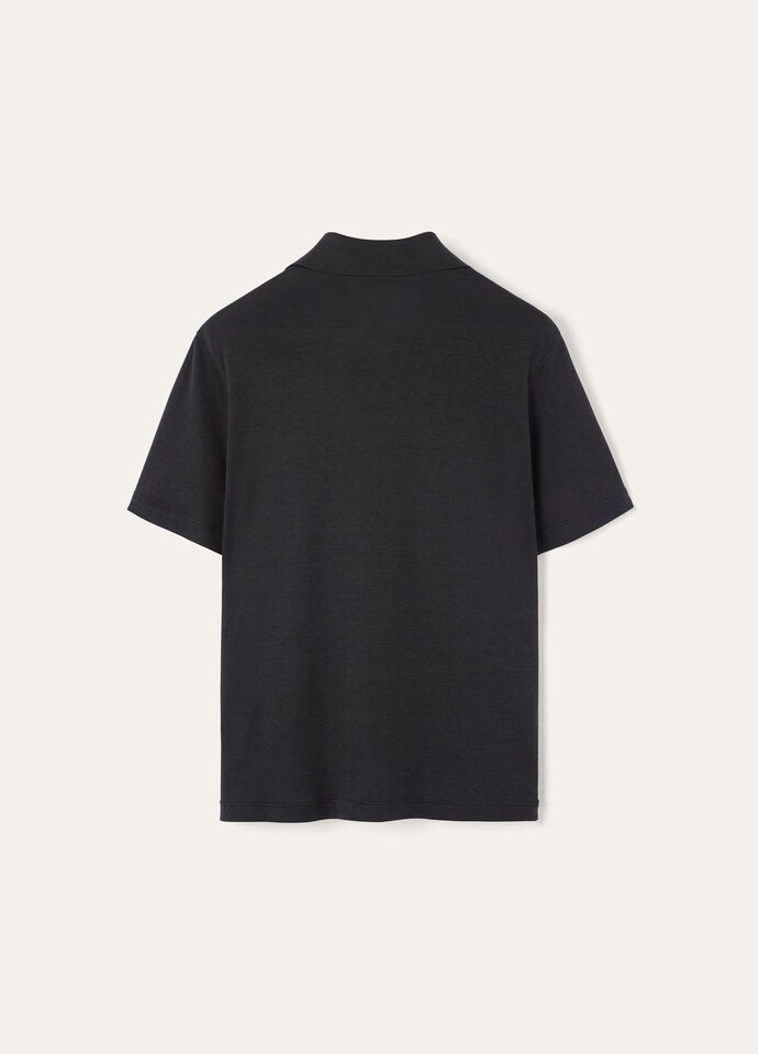 MAZZORBO POLO BUTTONLESS SILK COTTON RIB_FAO2775_W000_L_6