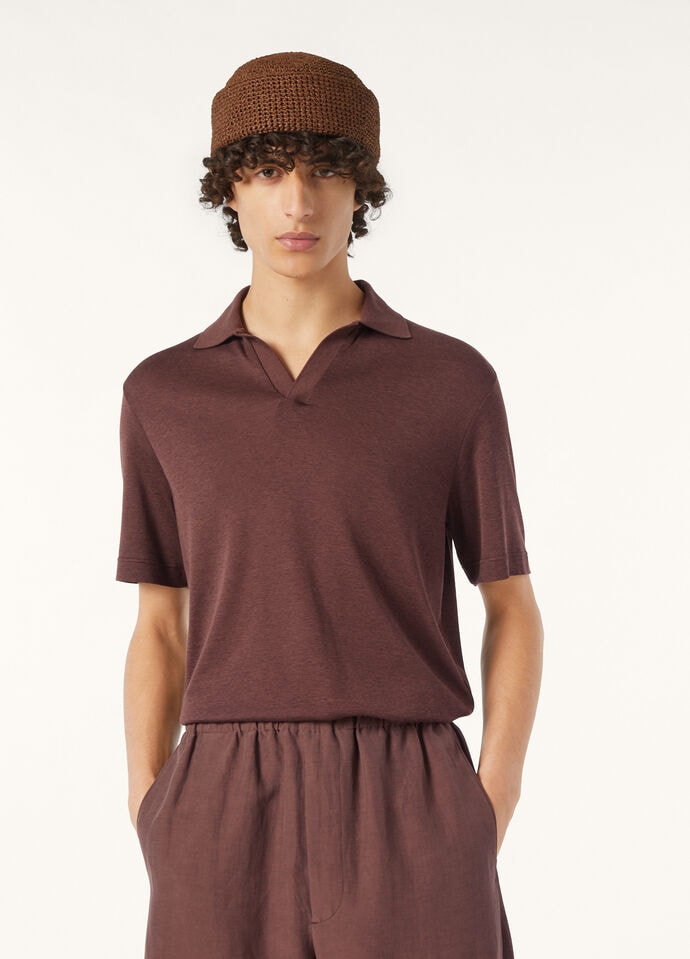 MAZZORBO POLO BUTTONLESS SILK COTTON RIB_FAO2775_H0V3_3