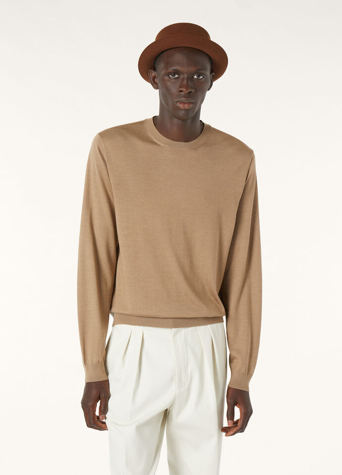 SOTTILE CREWNECK SWEATER WOOL CASH SILK GG 18_FAO2836_D0R5_3