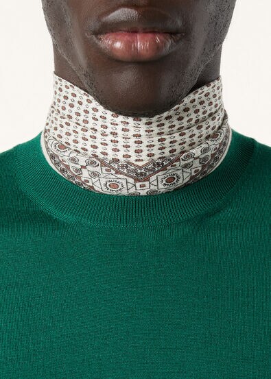 SOTTILE CREWNECK SWEATER WOOL CASH SILK GG 18