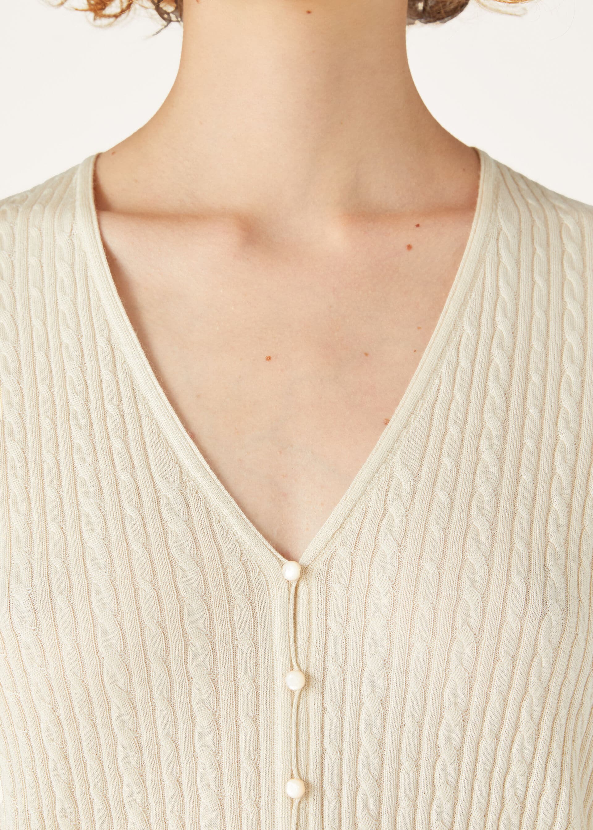 RIMELLA CARDIGAN SWEATER CASH SILK GG 18