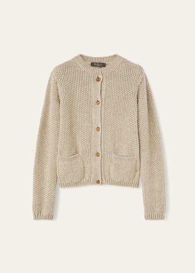 BARANCA CARDIGAN SWEATER LINEN CASH GG 3