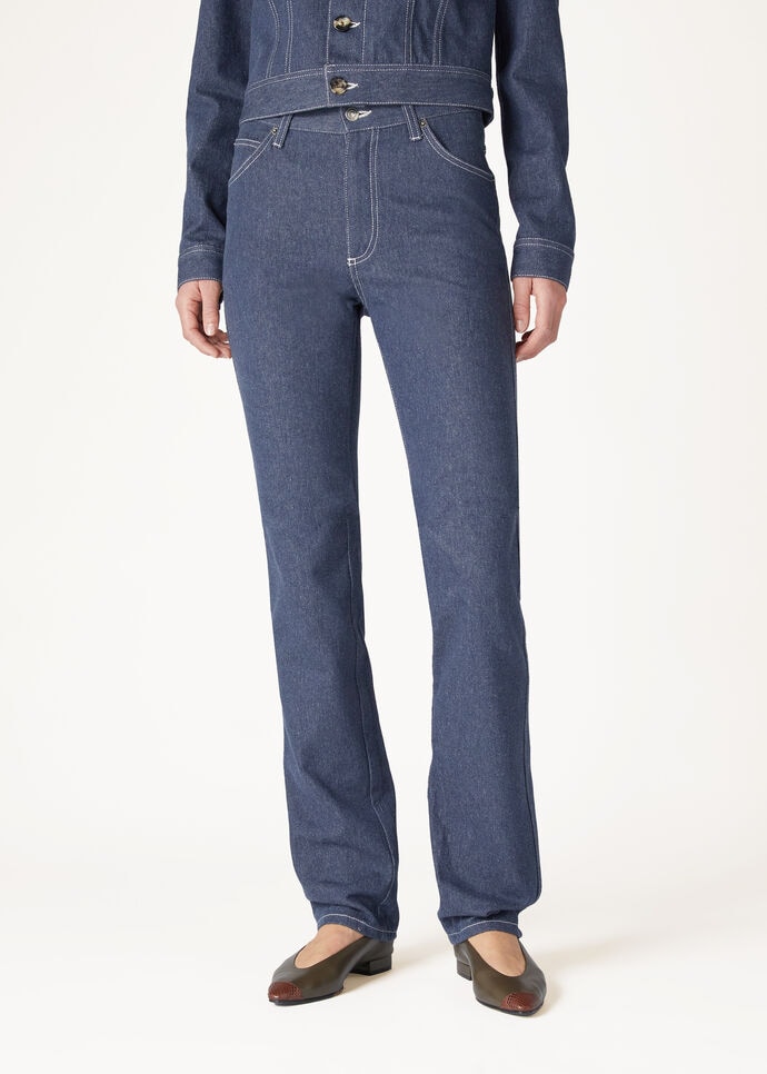 PANT. NEDAR DENIM FLOWER A.F._FAO3007_W13K_3