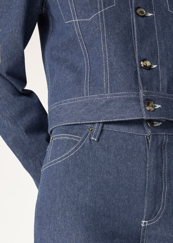 PANT. NEDAR DENIM FLOWER A.F._FAO3007_W13K_2