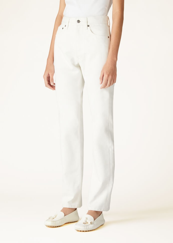 PANT. SADE WHITE DENIM SILK A.F._FAO3011_1000_3