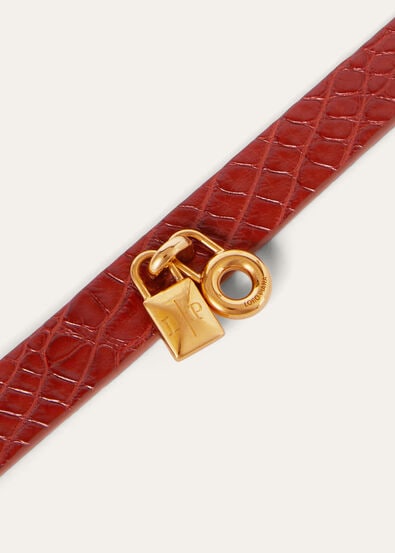 EXTRA BRACELET GLAZED ALLIGATOR