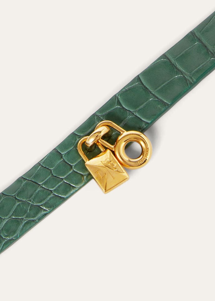 EXTRA BRACELET GLAZED ALLIGATOR_FAO3034_50YP_3