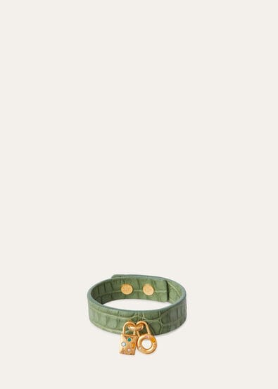 EXTRA BRACELET GLAZED ALLIGATOR