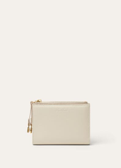 EXTRA BIFOLD ZIP WALLET LINEN CALF