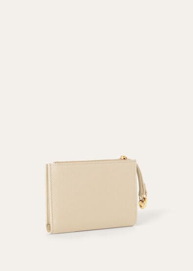 EXTRA BIFOLD ZIP WALLET LINEN CALF