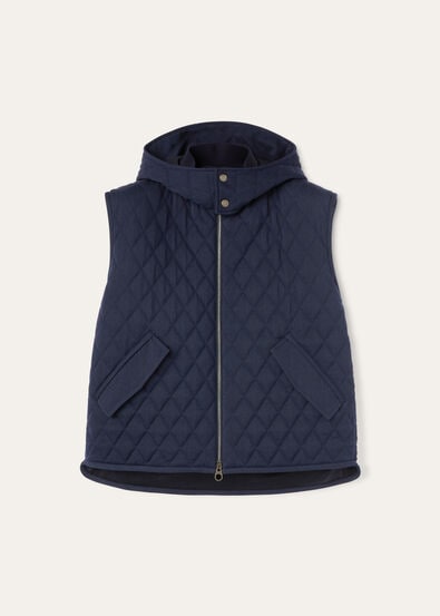 LINDON QUILTED VEST COVER WOOL STORM