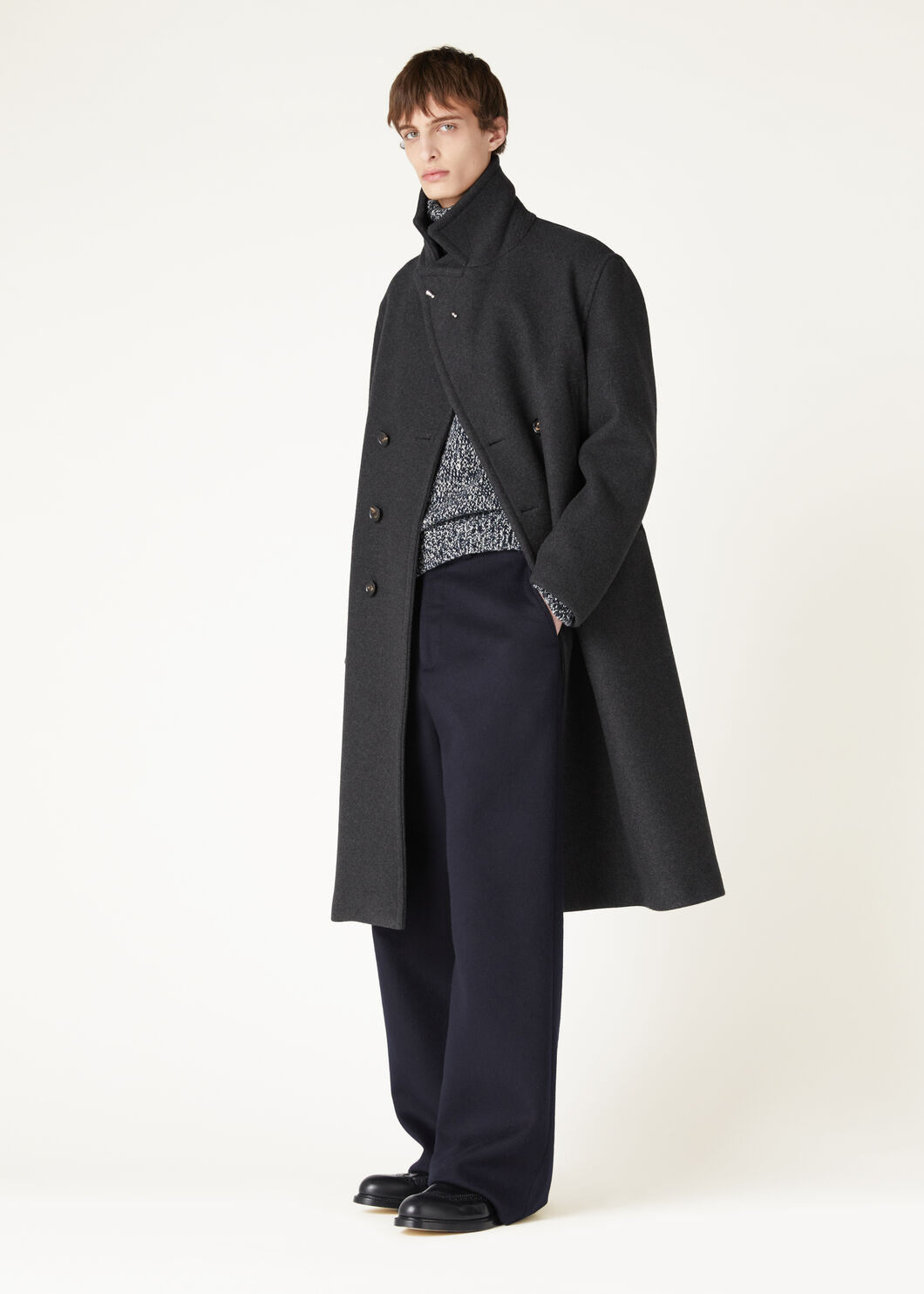 LEONARDO DB COAT MELTON CASH RAIN_FAO3183_M0R8_1