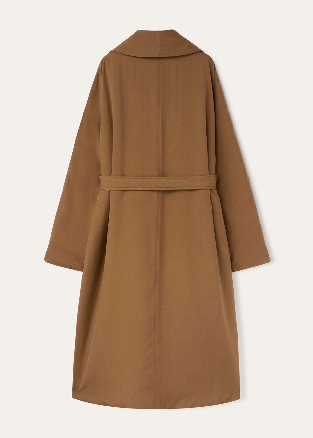leather midi coat | OHOTORO