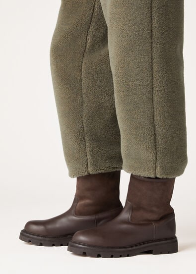 SUILVEN WALK MID BOOT SMOOTH CALF SUEDE SHEARLING