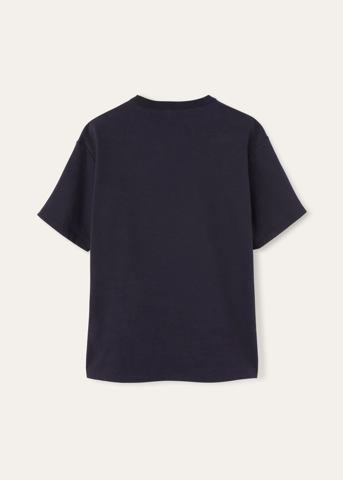 My-T T-Shirt Cotton Navy Blue | Loro Piana FR