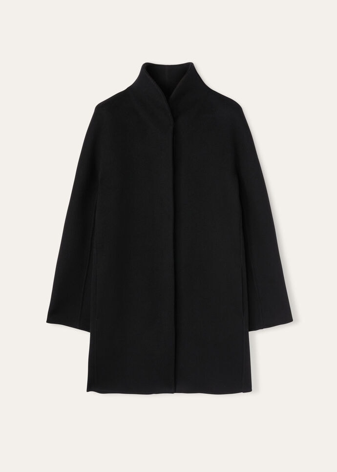 Scotty Coat Baby Cashmere Black | Loro Piana US