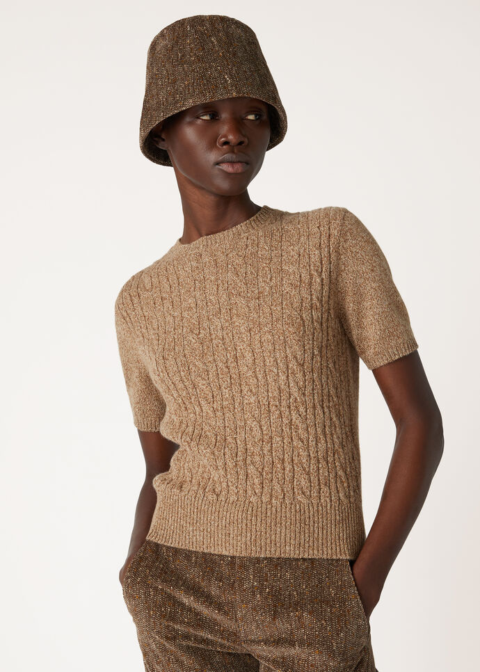 BABY CASH LIGHT TRECCIA SS CREWNECK SWEATER GG 7_FAO3399_J1QP_3