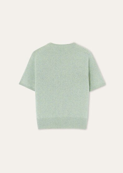 BABY CASH LIGHT TRECCIA SS CREWNECK SWEATER GG 7