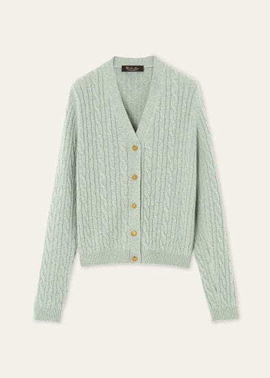 BABY CASH LIGHT TRECCIA CARDIGAN SWEATER GG 7