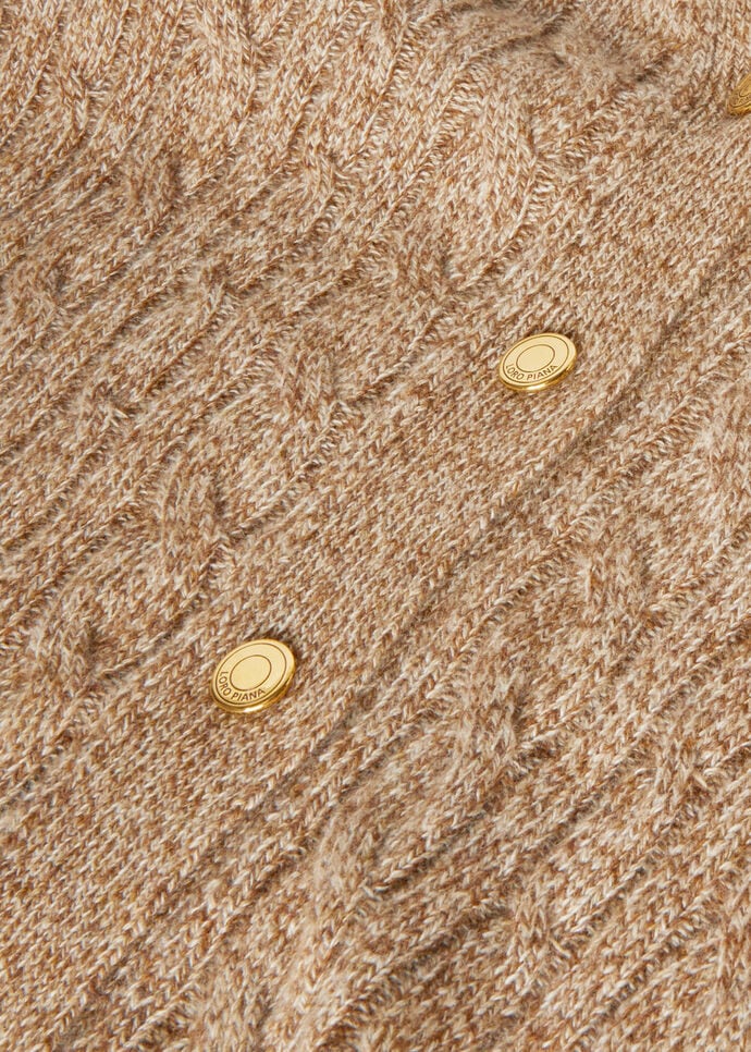 BABY CASH LIGHT TRECCIA CARDIGAN SWEATER GG 7_FAO3400_J1QP_7