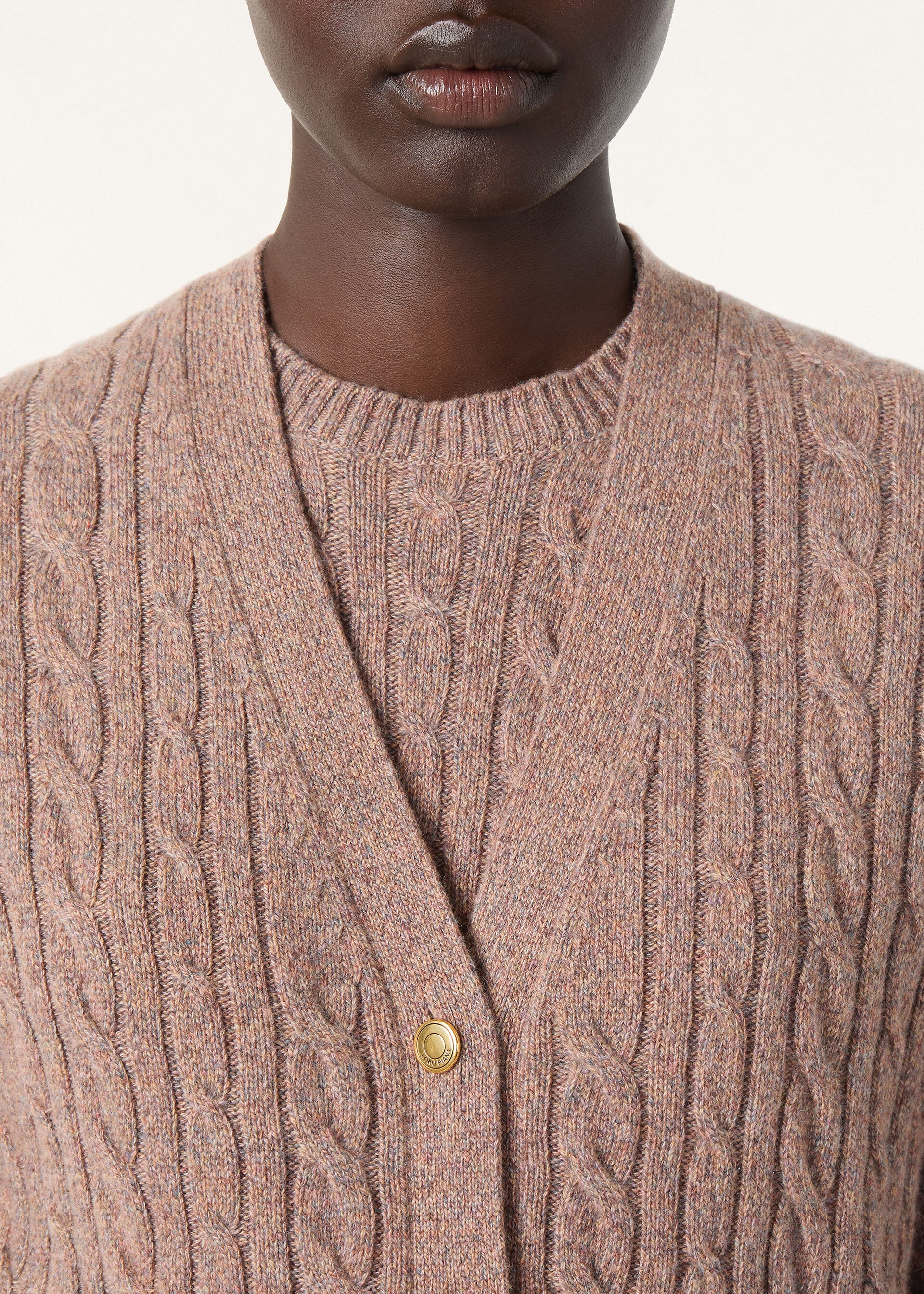 BABY CASH LIGHT TRECCIA CARDIGAN SWEATER GG 7