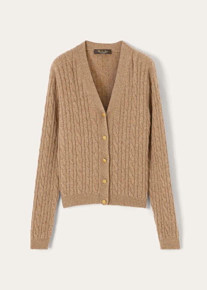 BABY CASH LIGHT TRECCIA CARDIGAN SWEATER GG 7_FAO3400_J1QP_5
