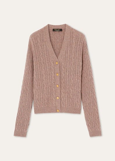 BABY CASH LIGHT TRECCIA CARDIGAN SWEATER GG 7