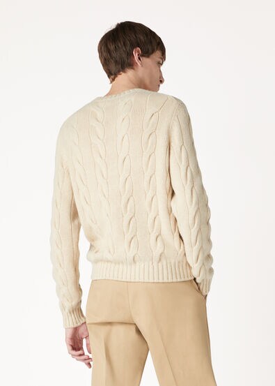 NAPIER CREWNECK SWEATER BABY CASH COARSEHAIR GG 5
