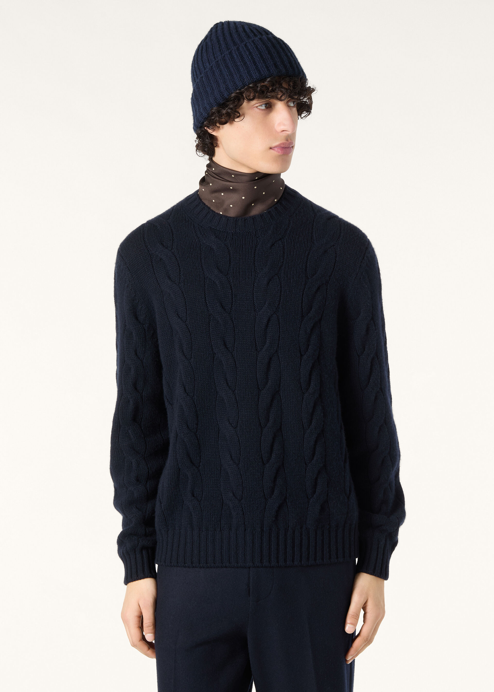 NAPIER CREWNECK SWEATER BABY CASH COARSEHAIR GG 5