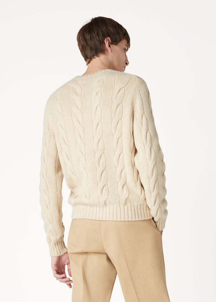NAPIER CREWNECK SWEATER BABY CASH COARSEHAIR GG 5_FAO3412_A0GS_4