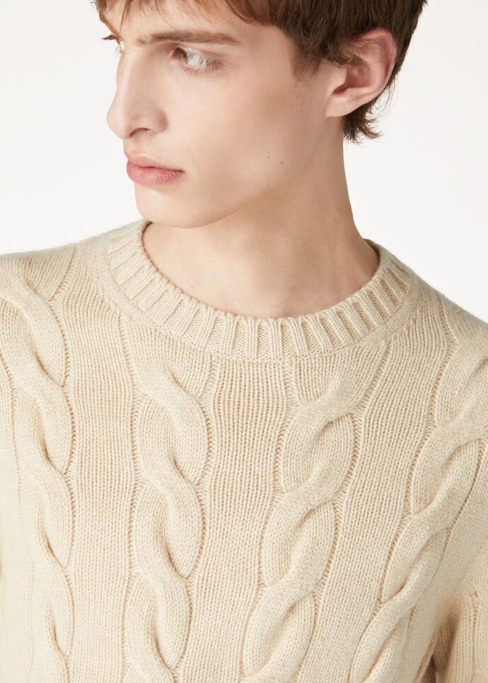 NAPIER CREWNECK SWEATER BABY CASH COARSEHAIR GG 5_FAO3412_A0GS_2
