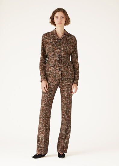 DEENA SHIRT ANDRE' PRINT SHANTUNG