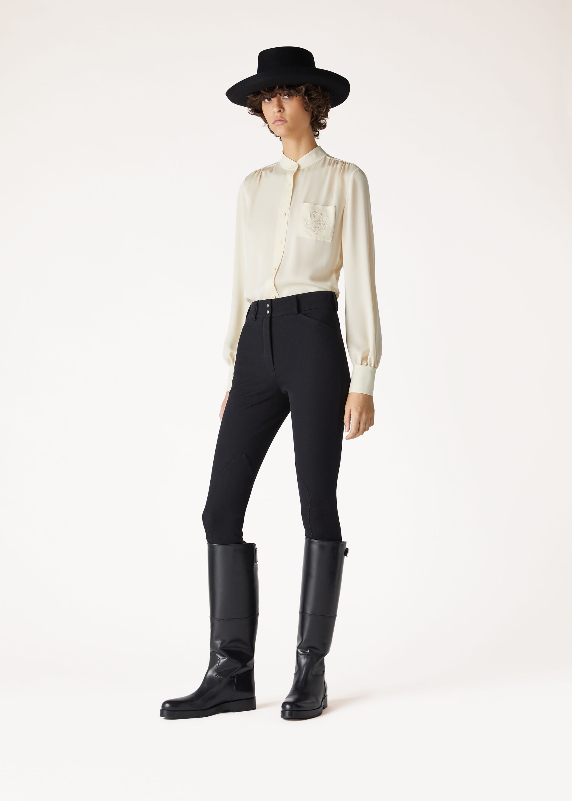 DORIS TROUSERS COTTON TRICOTINE