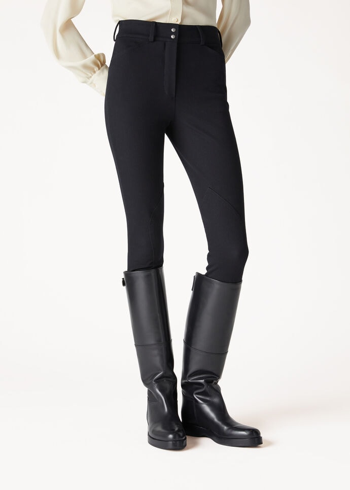 DORIS TROUSERS COTTON TRICOTINE                   _FAO3555_8000_3