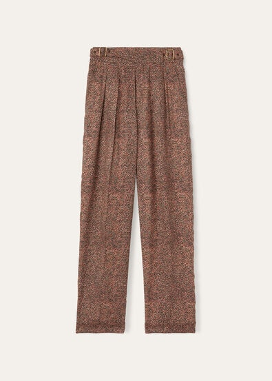 JON TROUSERS ANDRE' PRINT SILK                    