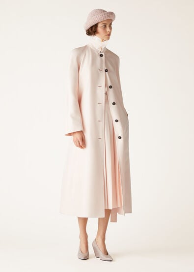 SHERMAN SB COAT LIGHT SHANTUNG WR