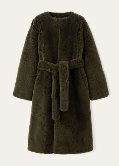 KEIR COAT SB LIGHT CLOUD SHEARLING