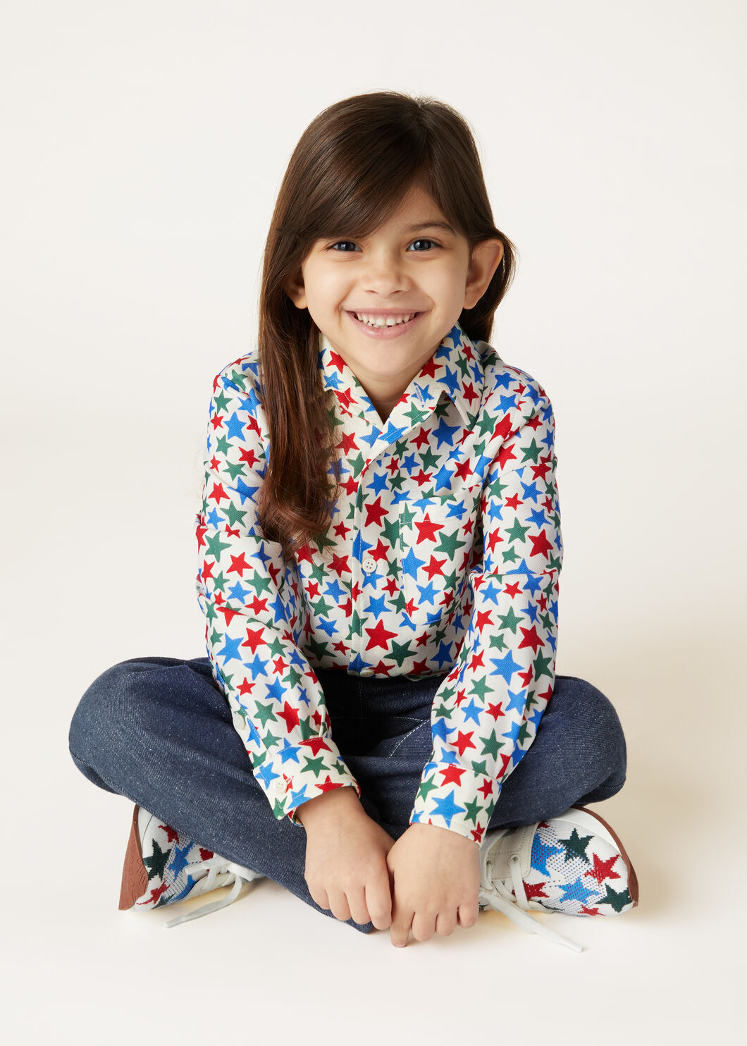 ANDRE' KID SHIRT HAPPY STARS WOOL_FAO3840_T1KT_1