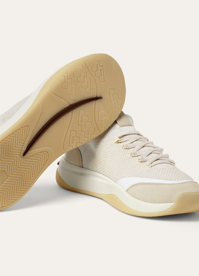 410 LP Sneaker Virgin Wool Desert Light | Loro Piana US