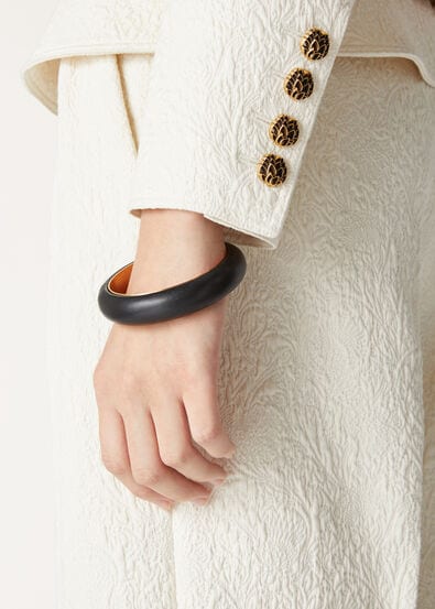 DUO BANGLE BRACELET ROUNDED CALF