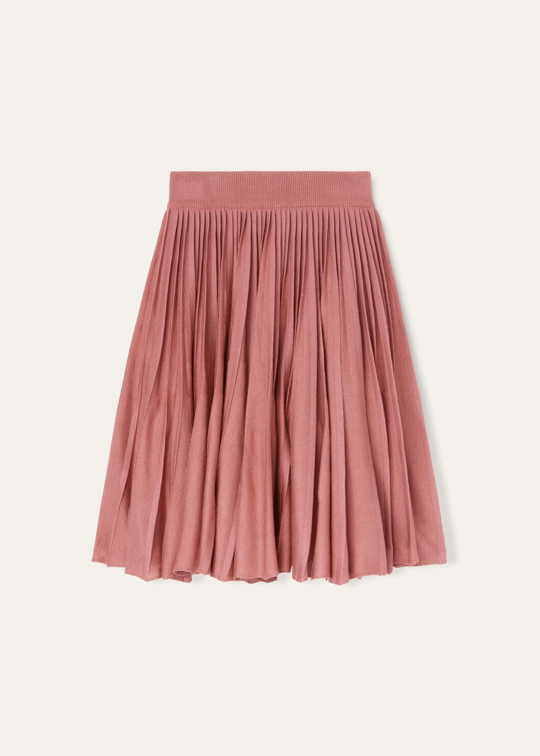 Pink pleated skirt h and m hotsell