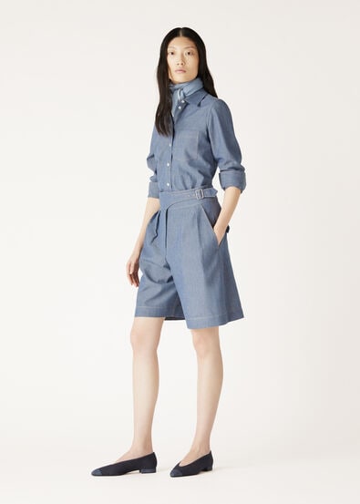 ROSLYN SHIRT CHAMBRAY CASH