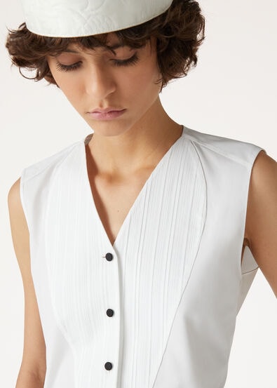 CAYLEE TOP TUX POPELINE
