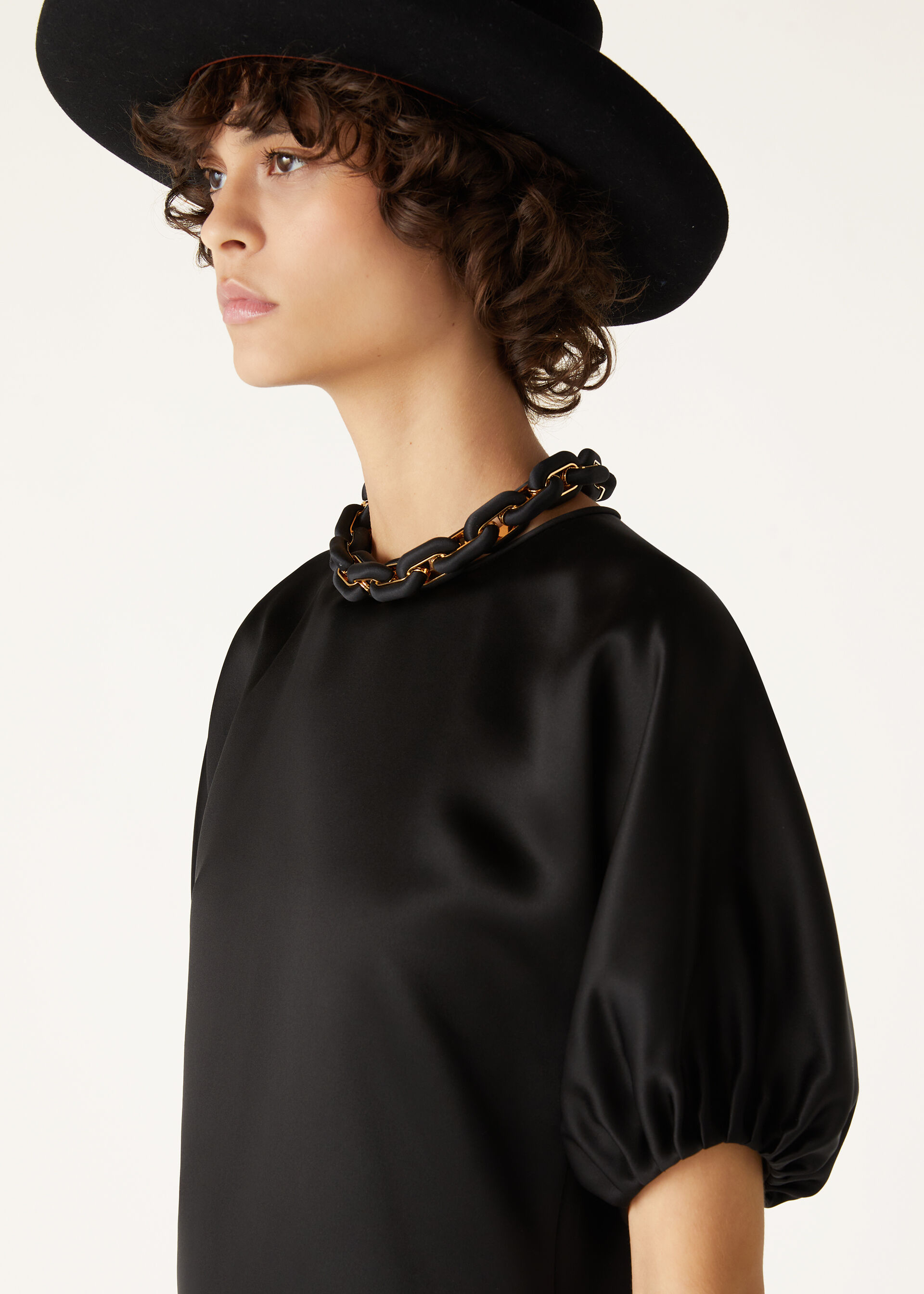 BESS DRESS SATIN MIREILLE