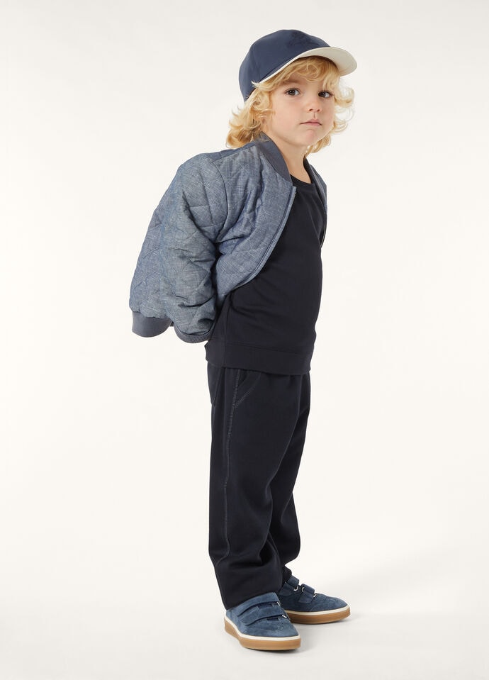 GOK KID  CREW NECK SWEATSHIRT JERSEY INTERLOCK GOK_FAO4106_W772_2