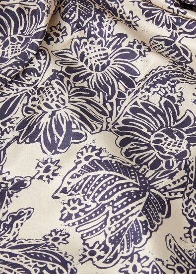 ABITO MINA WOODBLOCK BOTANIC SILK M.E.